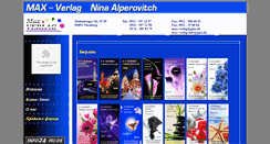 Desktop Screenshot of max-verlag.info